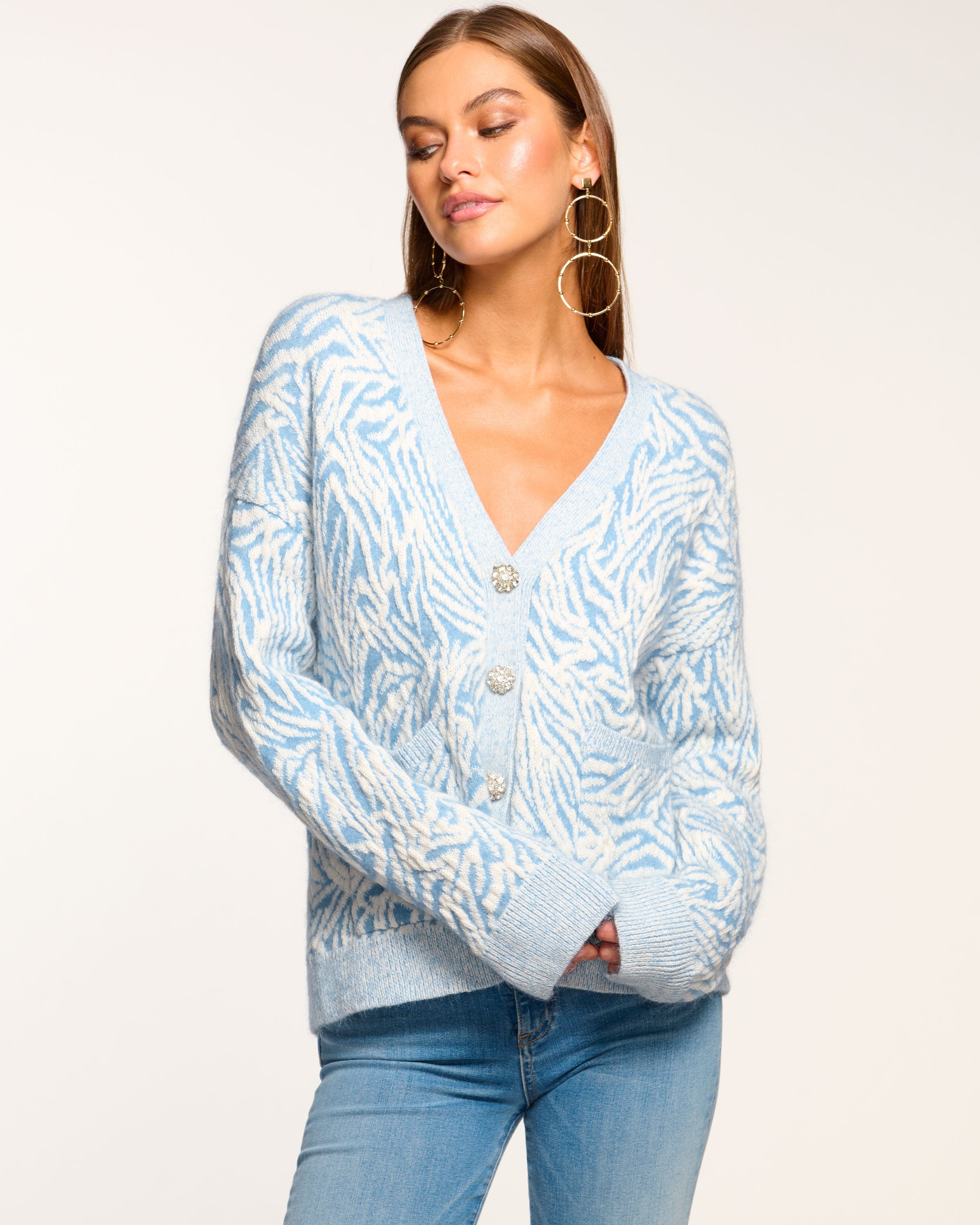 Jelena V-Neck Cardigan Sweater