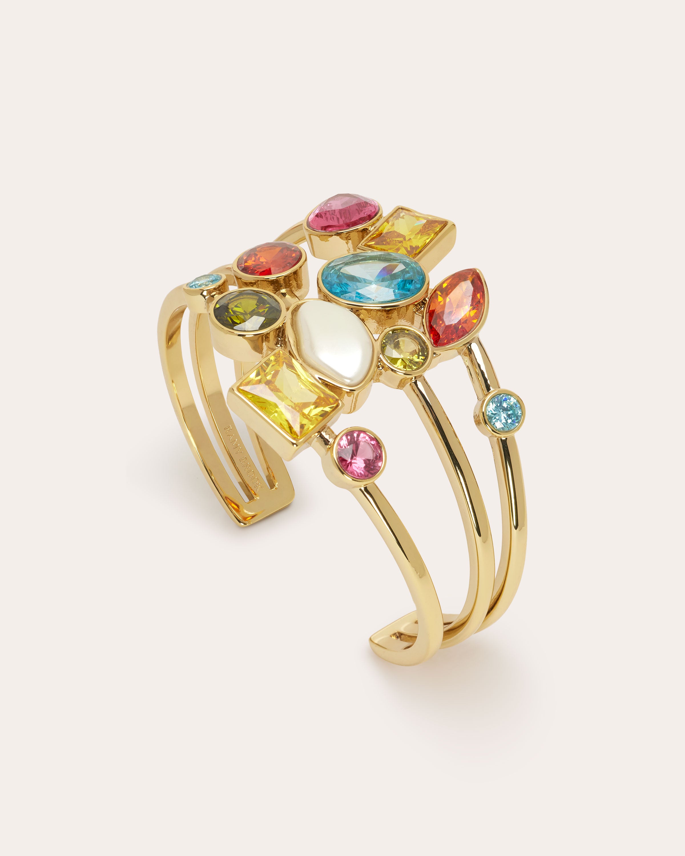 Millie Multicolor Stone Cuff Bracelet