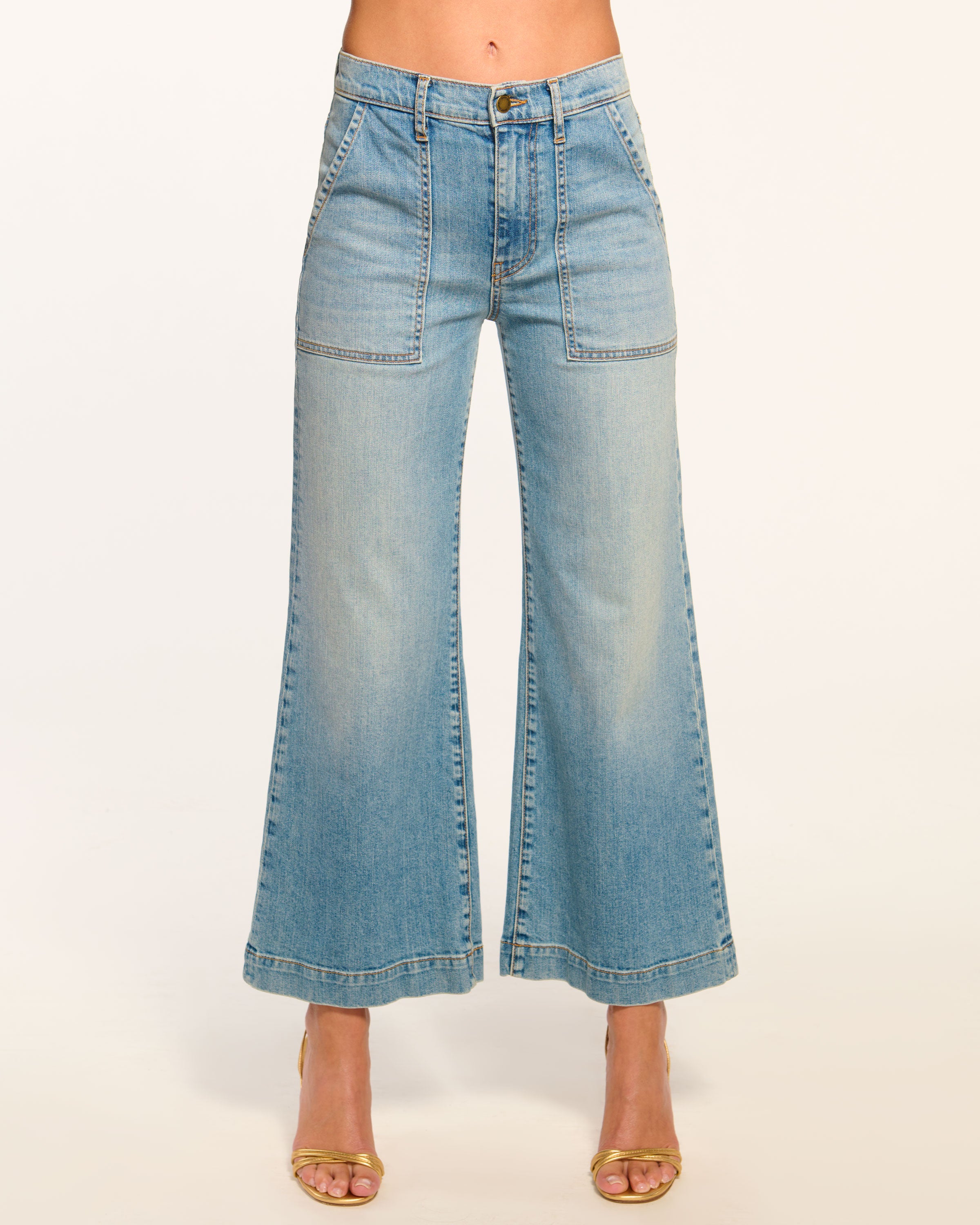 Clifford Cropped Wide Leg Jean