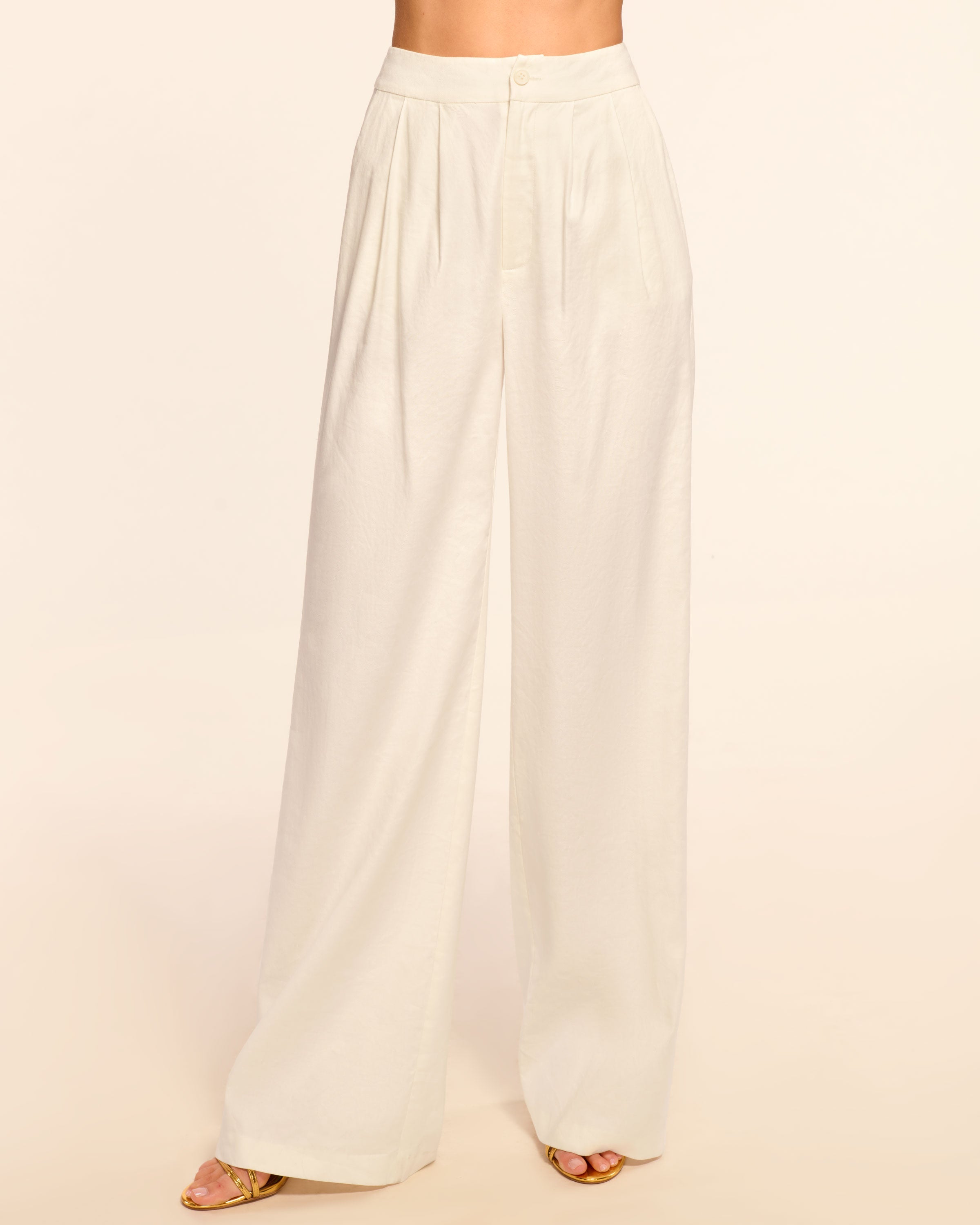 Carly Pleated Linen Pant