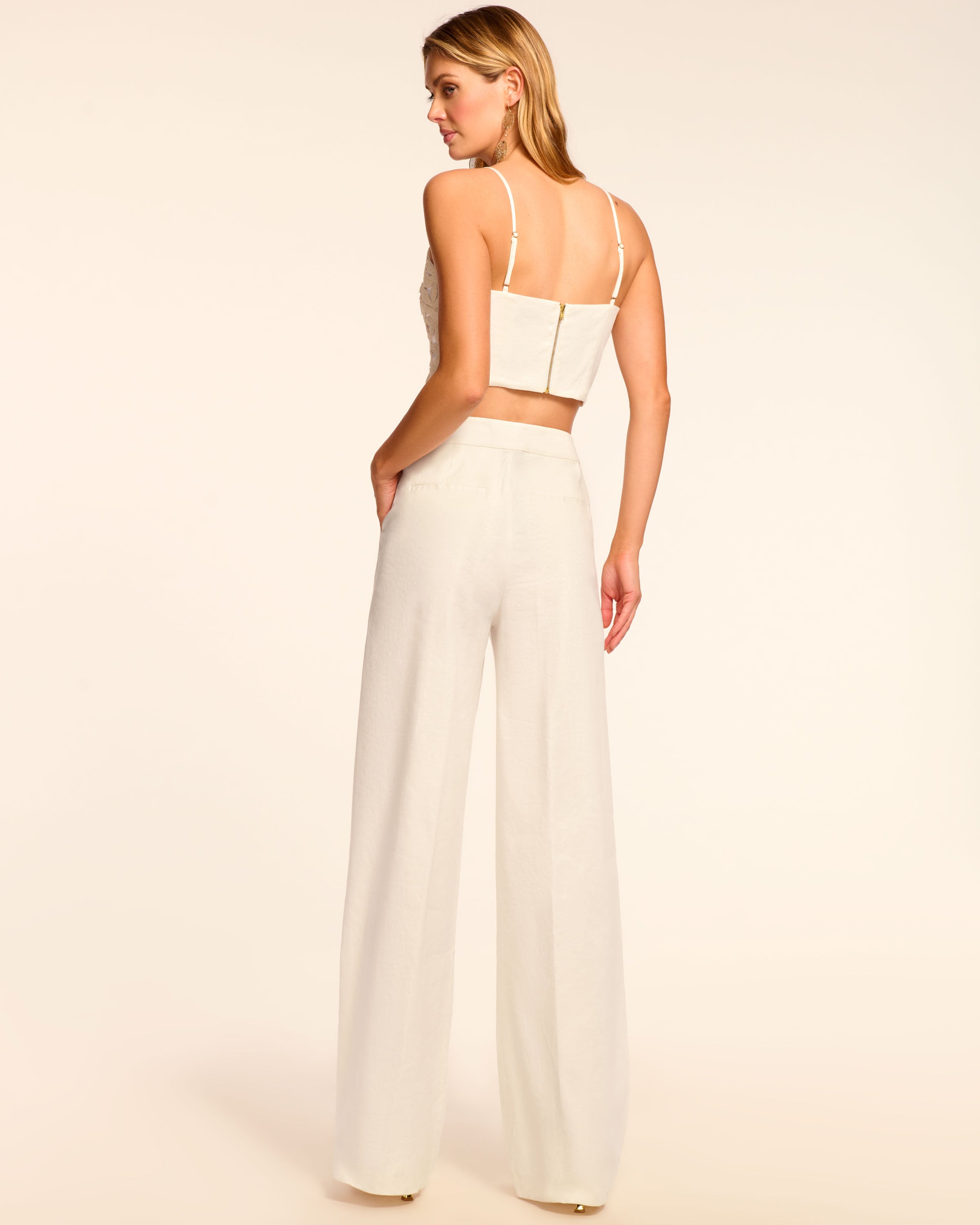 Carly Pleated Linen Pant