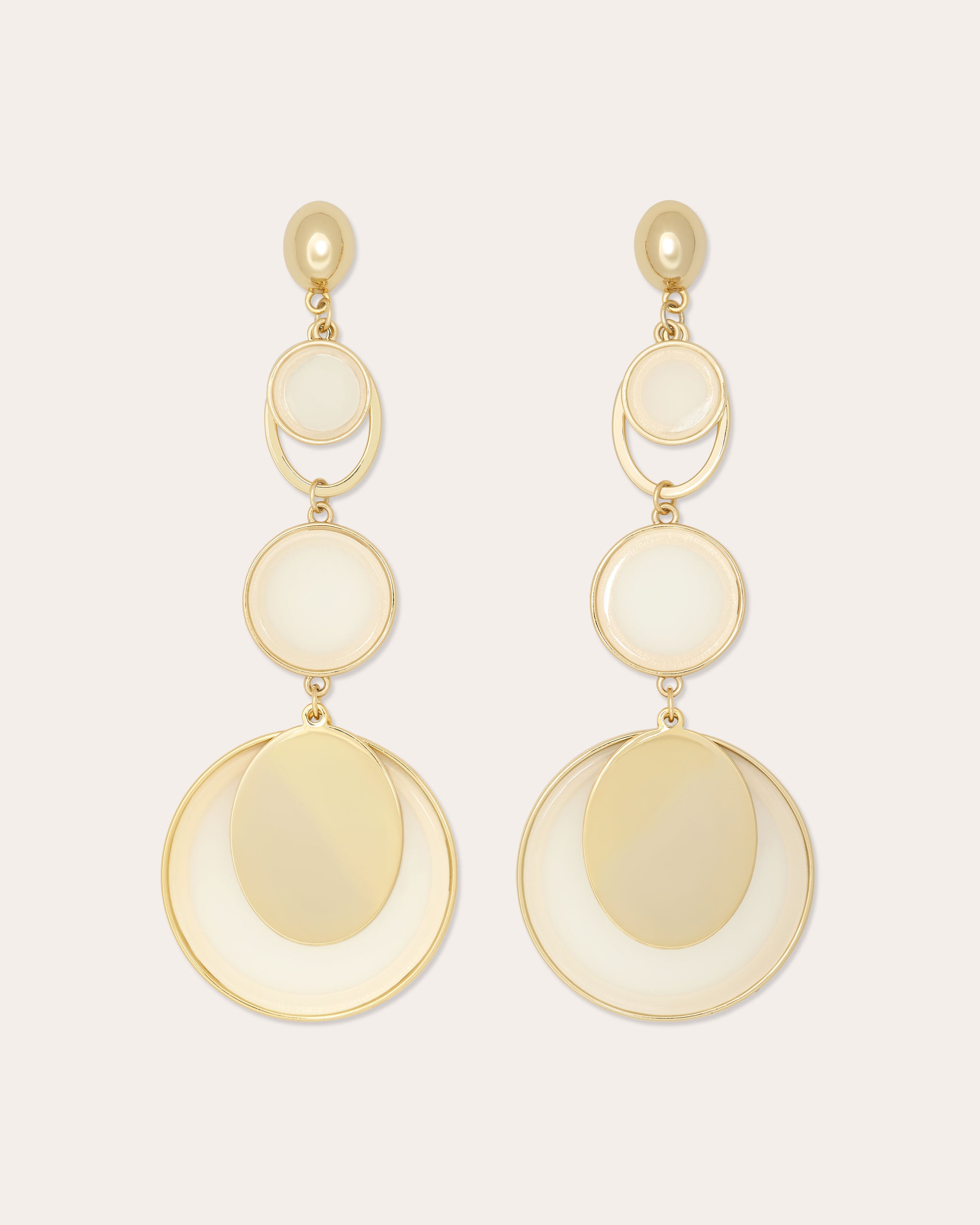 Adriana Layered Disc Earrings