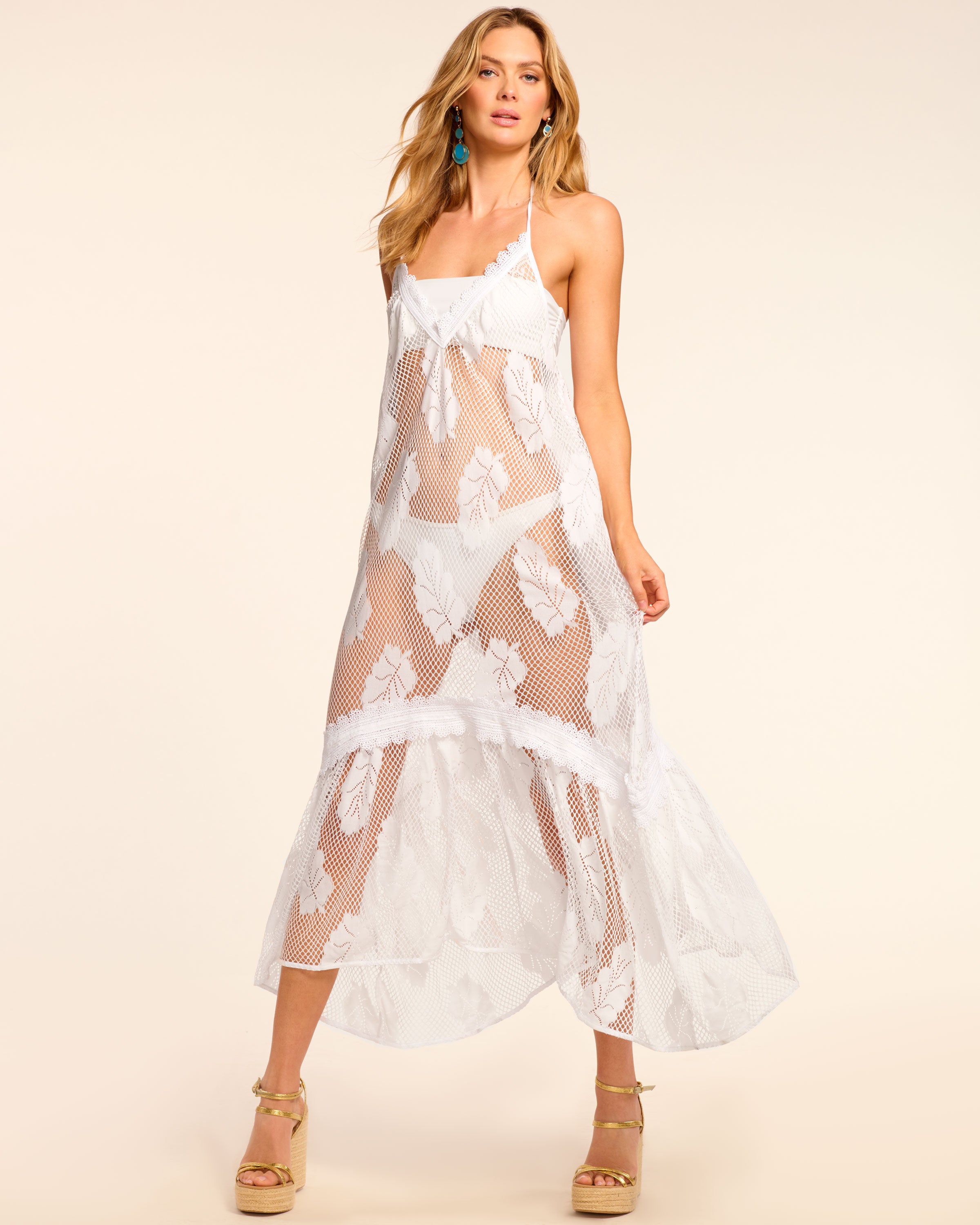 Shea Lace Coverup Maxi Dress
