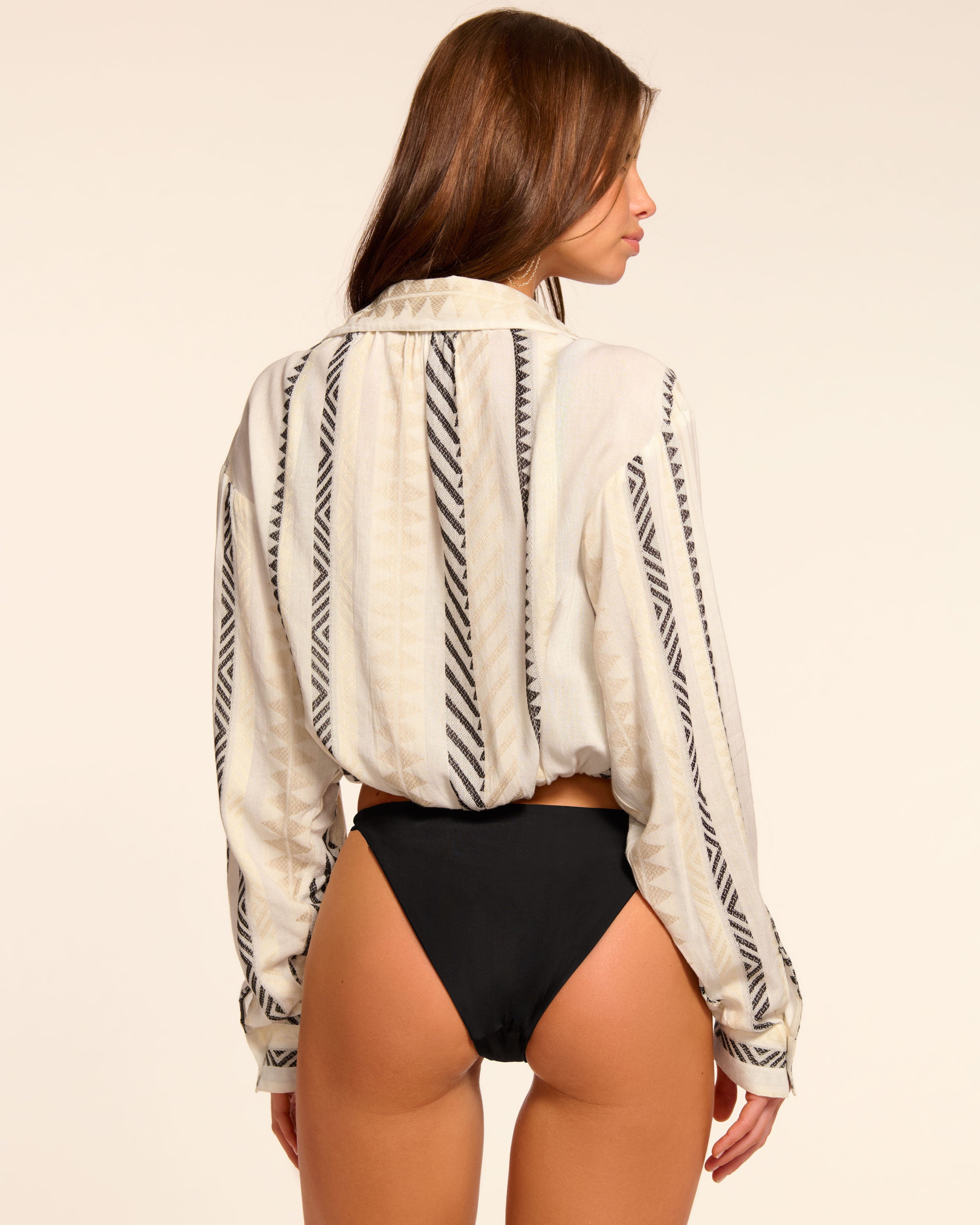 Kaylie Tie Front Coverup Top