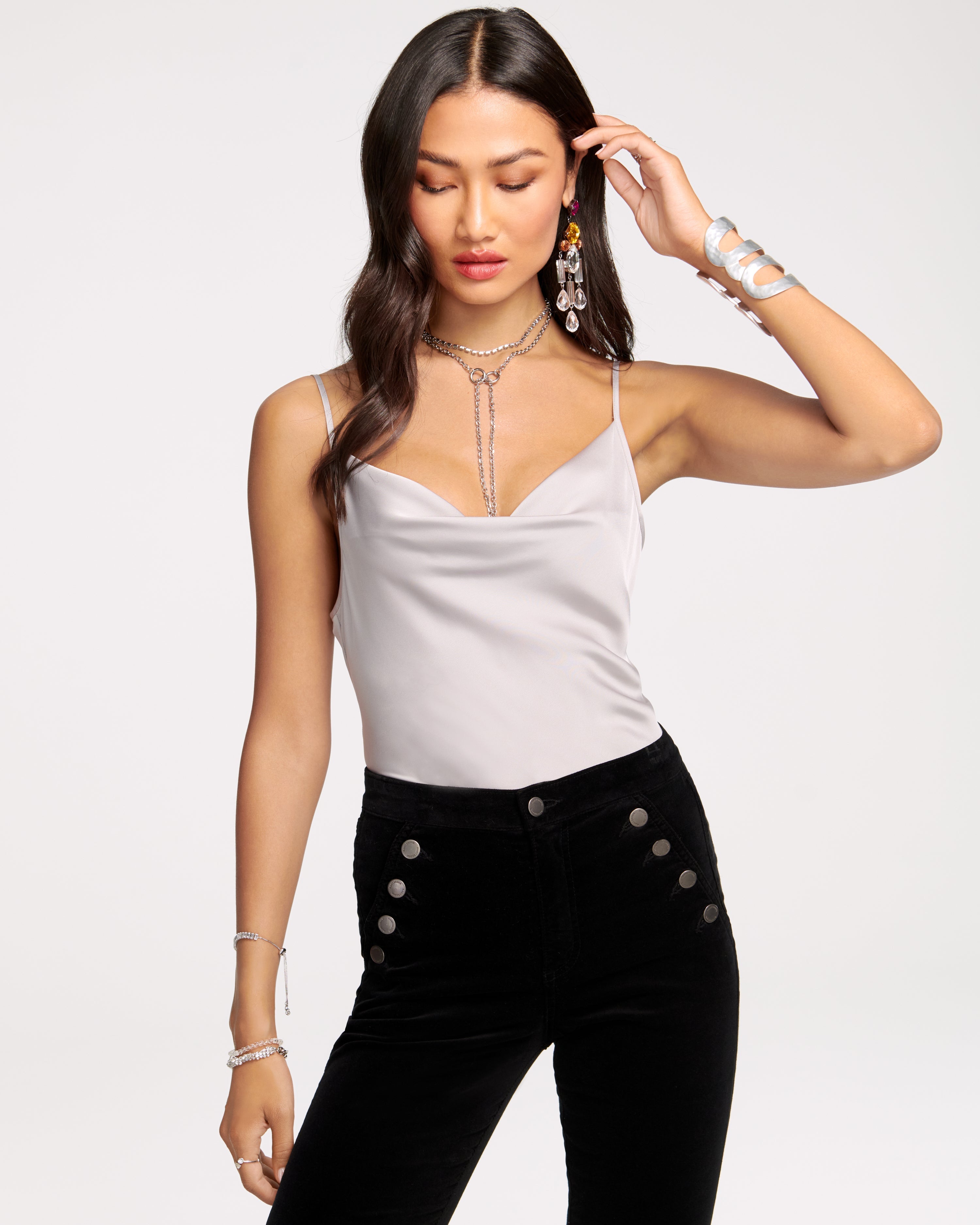 Abigail Cowl Neck Tank Top