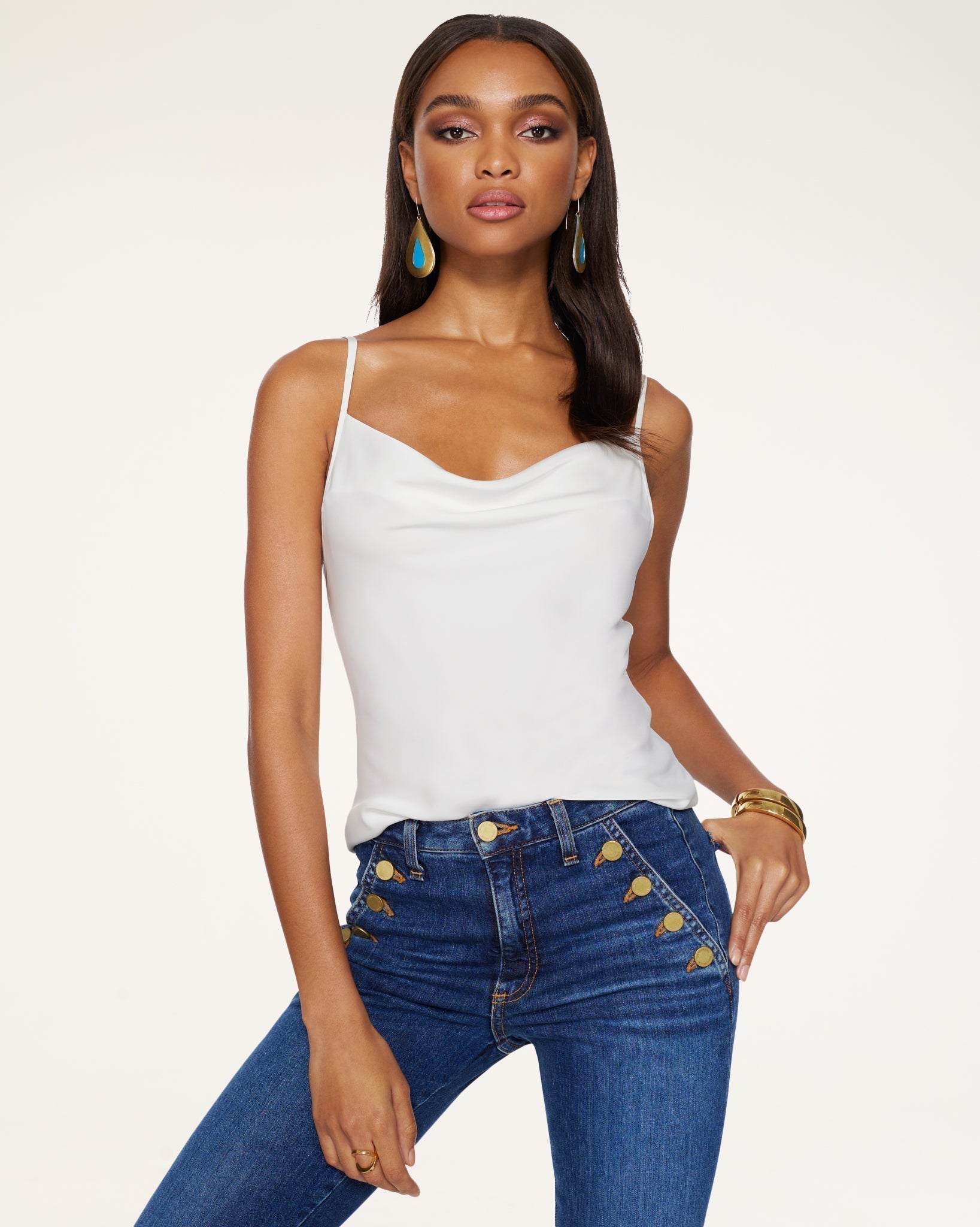 Abigail Cowl Neck Tank Top