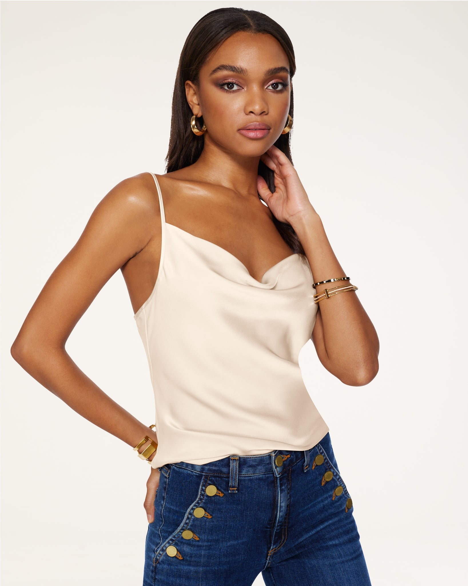 Abigail Cowl Neck Tank Top