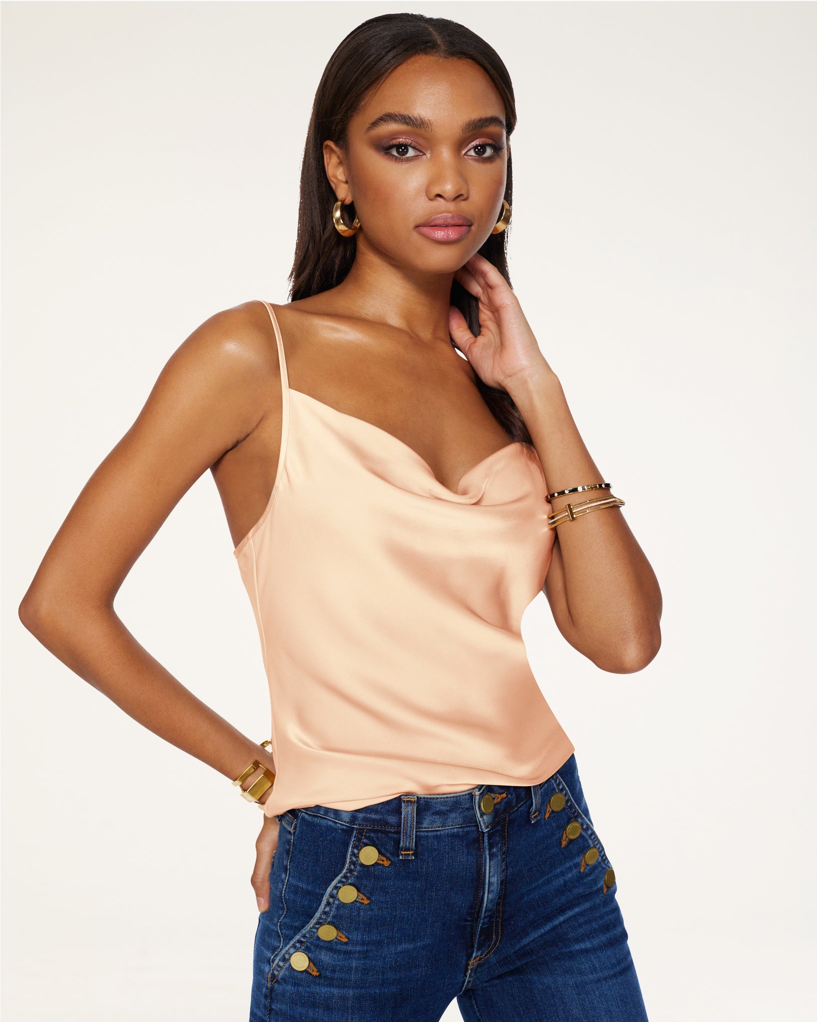 Abigail Cowl Neck Tank Top