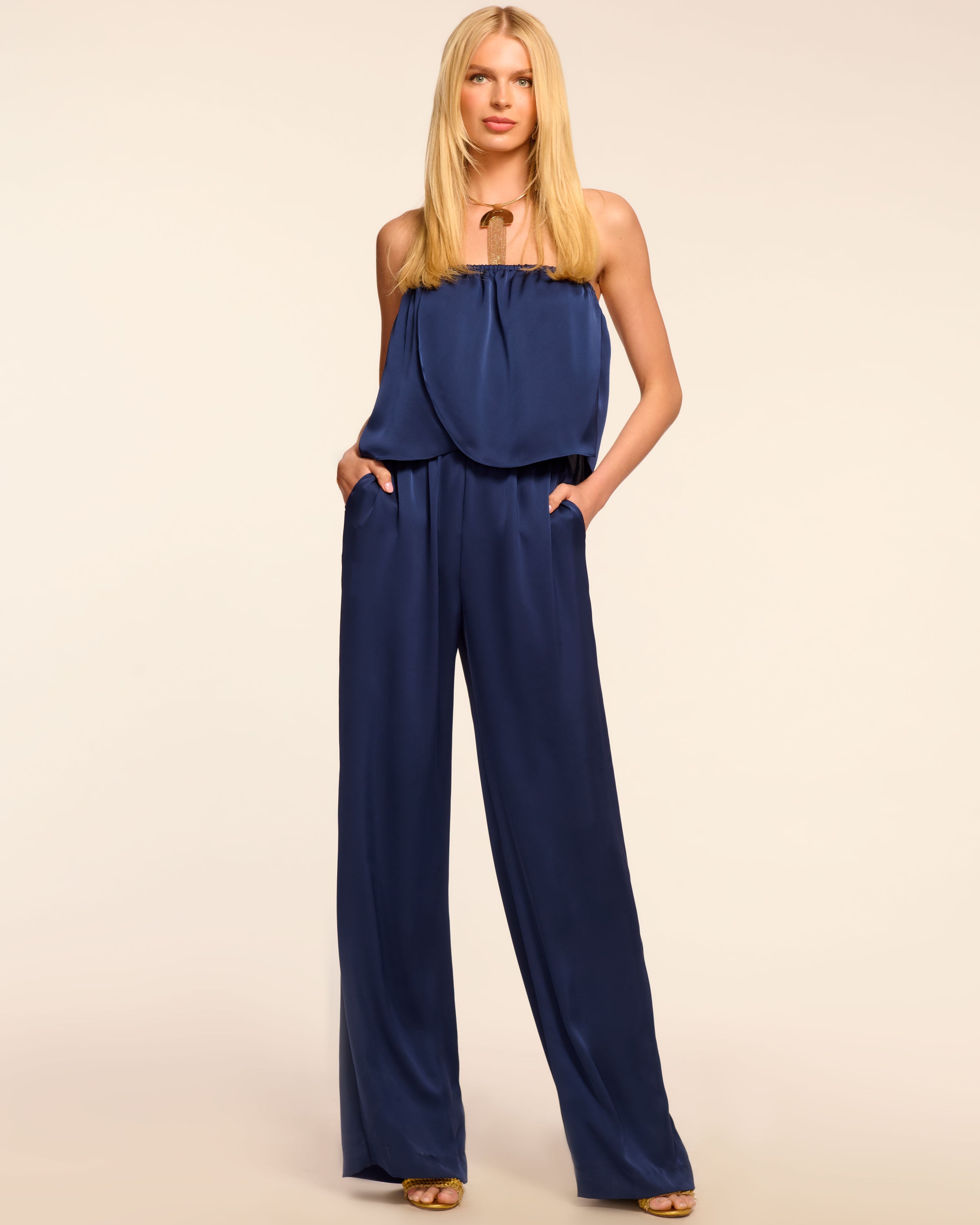 Montse Strapless Wide Leg Jumpsuit