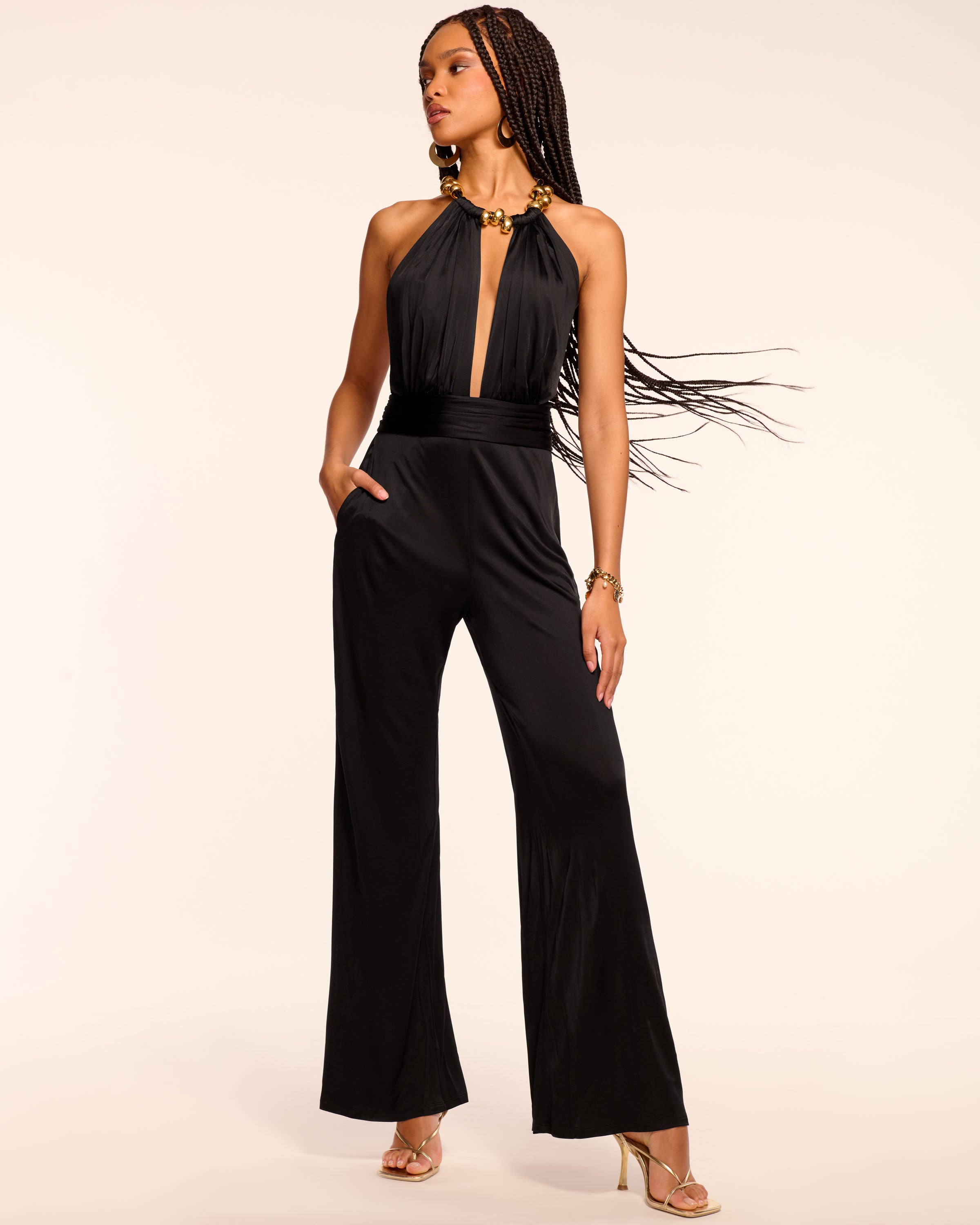 Naila Jersey Embellished Jumpsuit