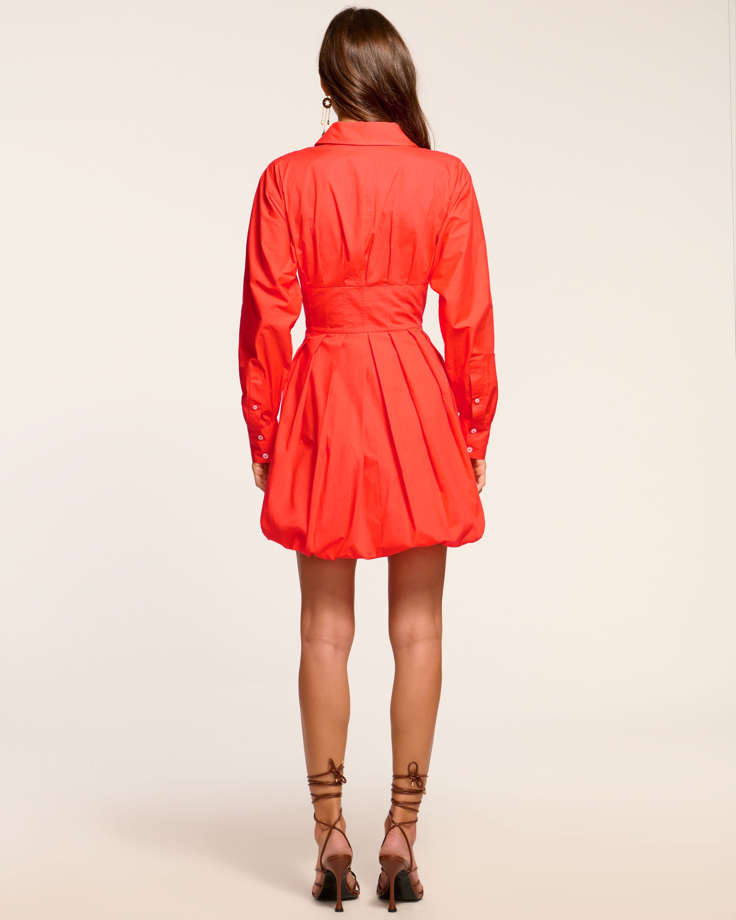 Naira Cotton Poplin Bubble Mini Dress