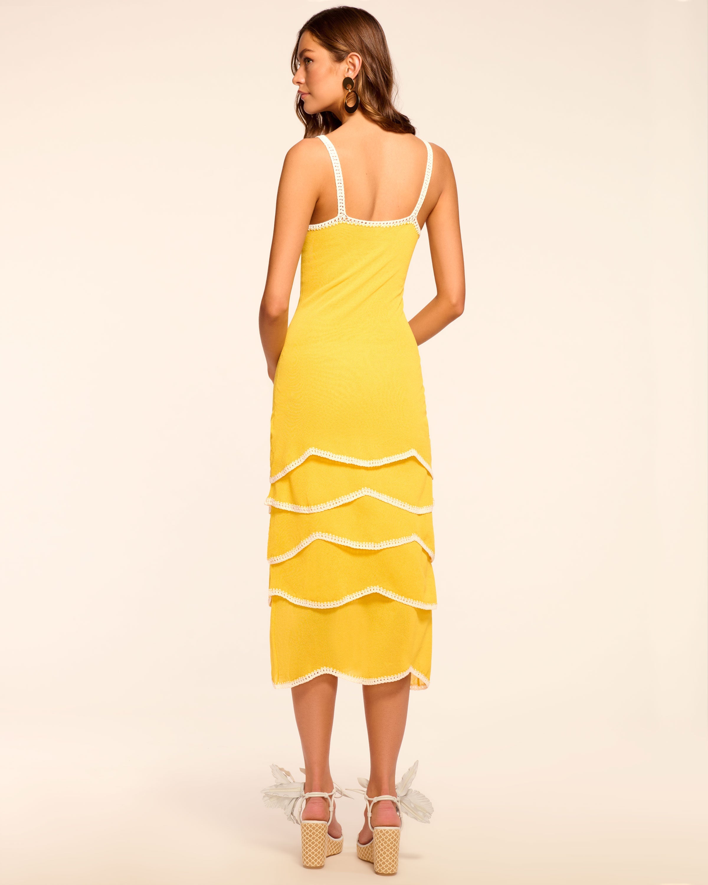 Aurelia Knit Tiered Midi Dress
