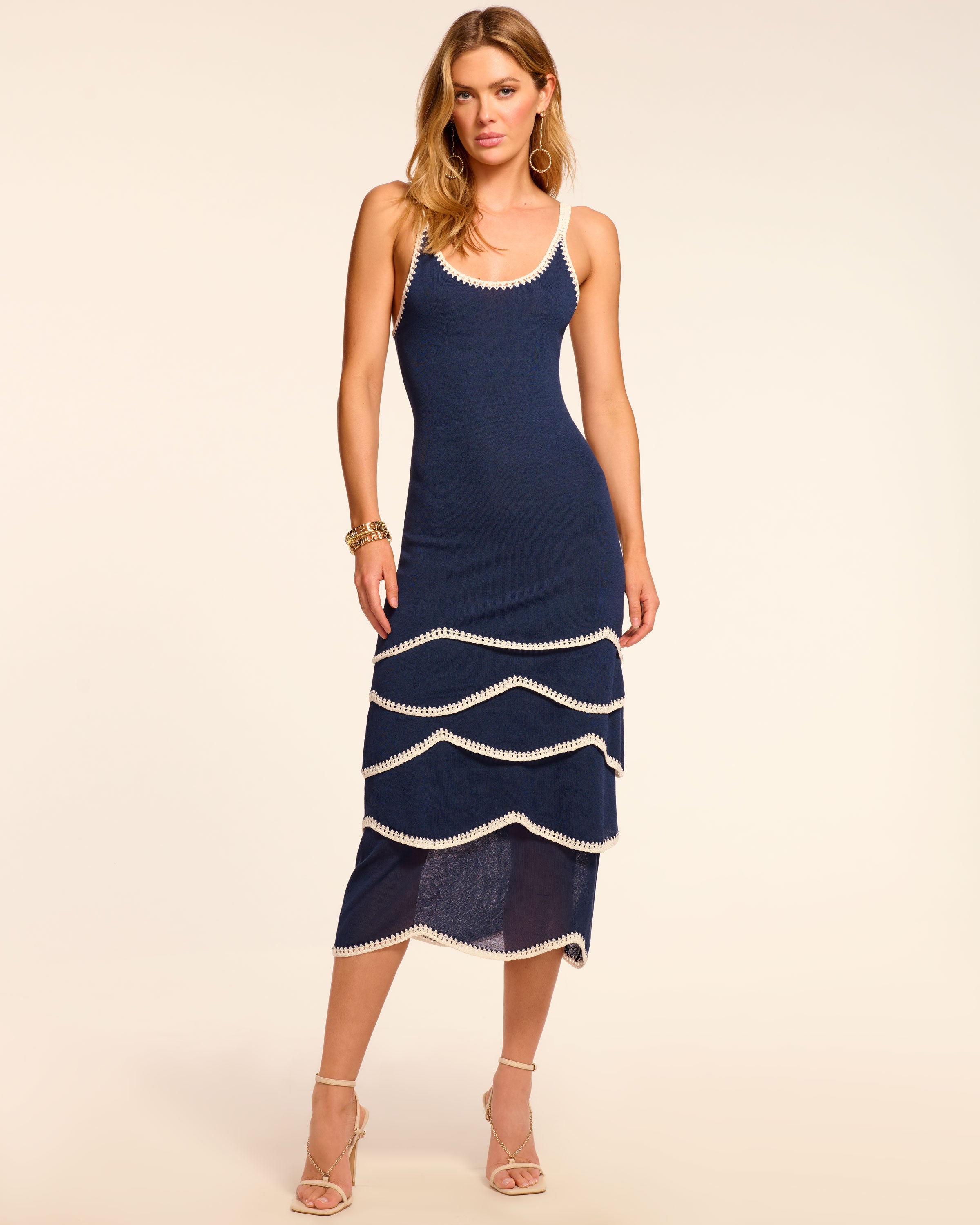 Aurelia Knit Tiered Midi Dress