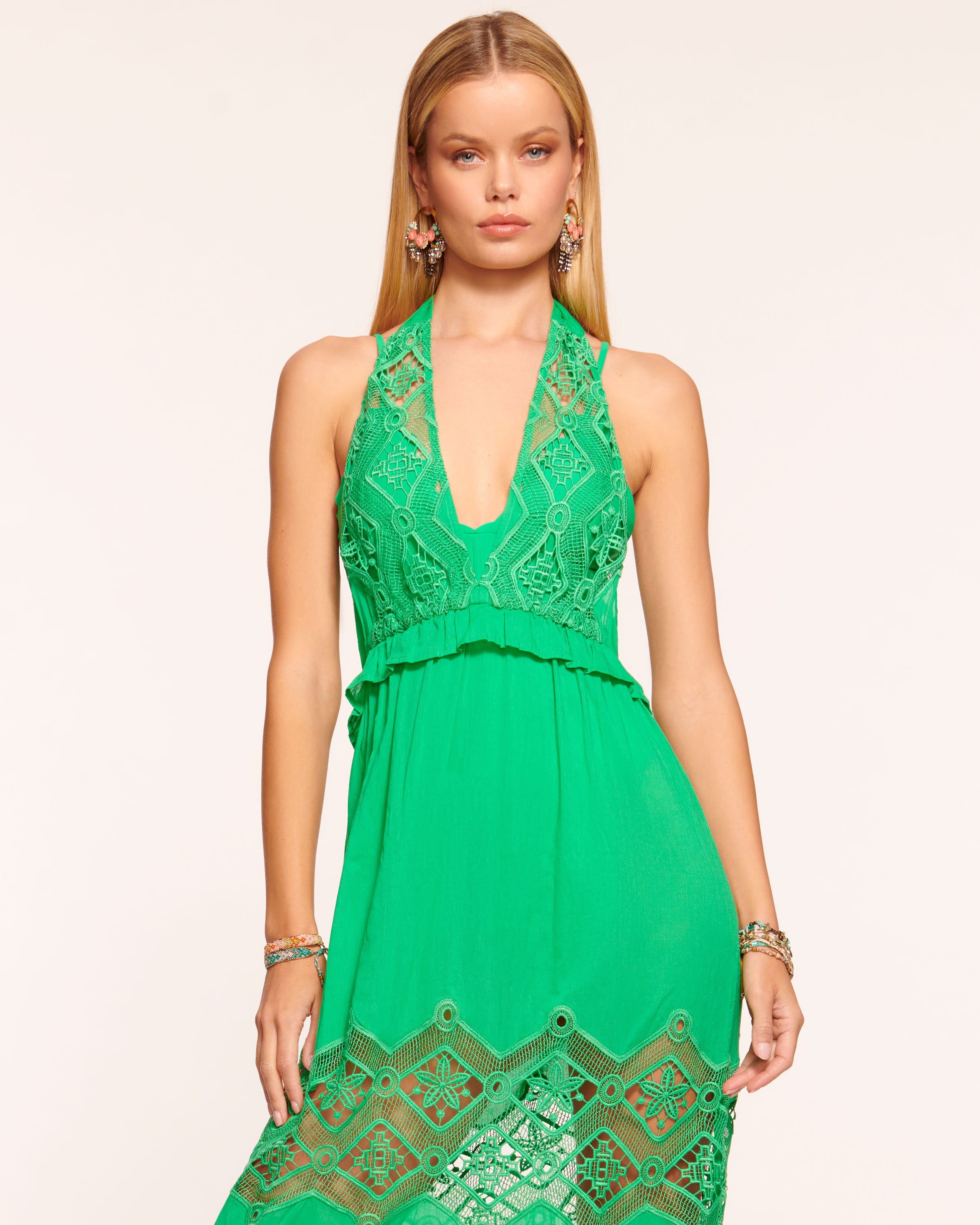 Aviana Lace Coverup Maxi Dress