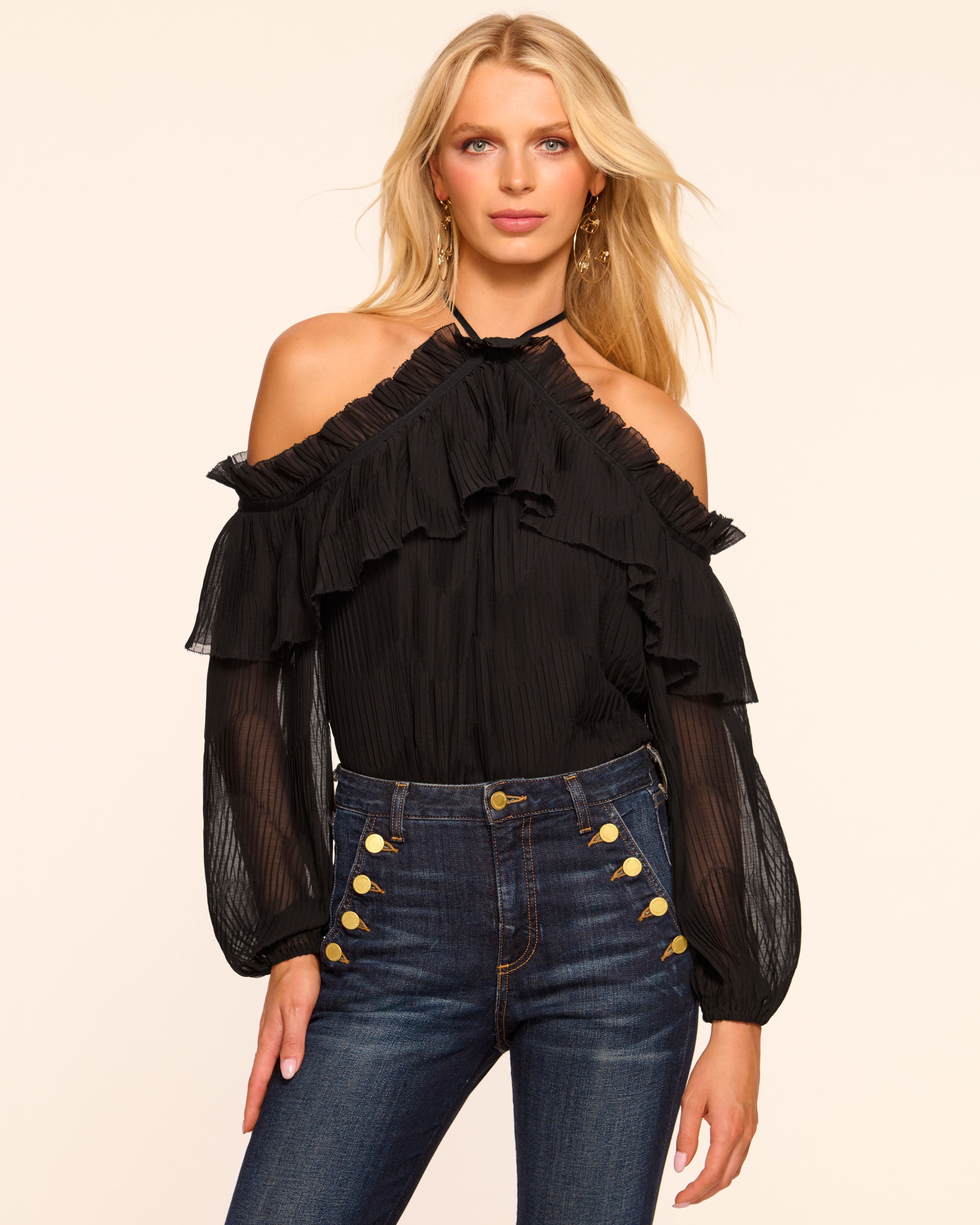 Haisley Cold Shoulder Blouse