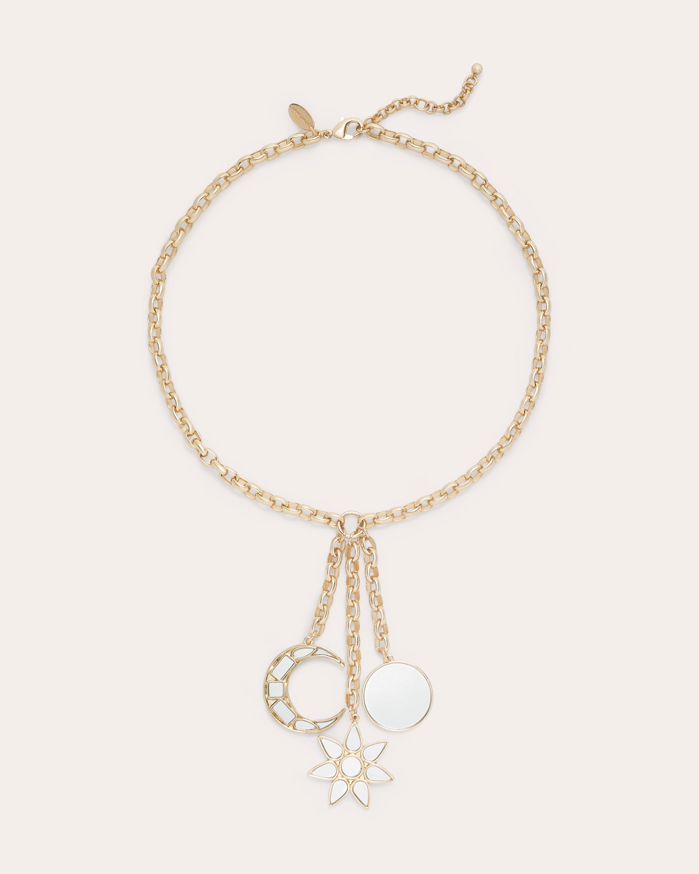 Aurelius Mirrored Charm Necklace